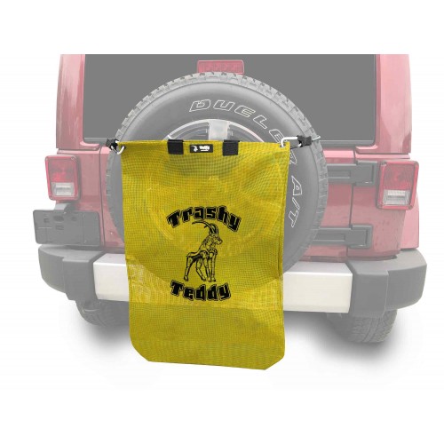 Trashy TeddyÂ®, Yellow, TrashyÂ® Teddy Logo in Black.  Made in the USA. Fits the Jeep TJ Wrangler.