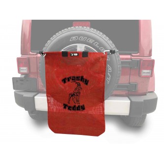 Trashy TeddyÂ®, Red, Trashy TeddyÂ® Logo in Black.  Made in the USA. Fits the Jeep TJ Wrangler