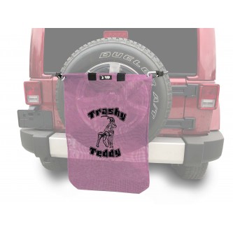 Trashy TeddyÂ®, Mauve, Trashy TeddyÂ® Logo in Black.  Made in the USA.  Fits the Jeep TJ Wrangler.