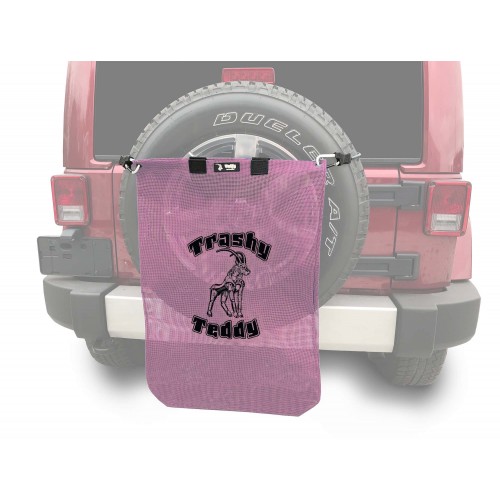 Trashy TeddyÂ®, Mauve, Trashy TeddyÂ® Logo in Black.  Made in the USA.  Fits the Jeep JK Wrangler.