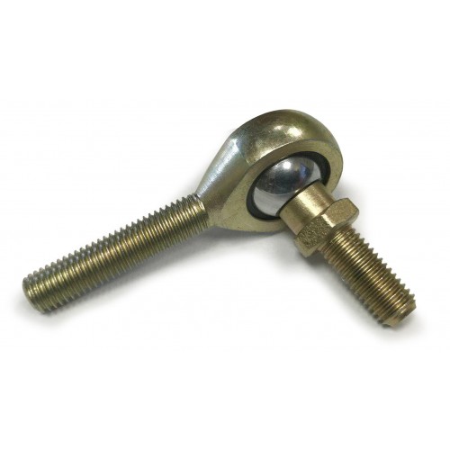 MPML-5S, Bearings, Spherical Rod End, Male, 5/16-24 LH, Steel Housing, Nylon Race 0.3135 Bore with Integral Ball Stud 