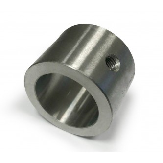 TB-1.125-1.020-1.500, Bushings, Steel (Spacers), 1.125 id, 1.500 outer diameter, 1.020 length Plain Finish Threaded for 1/4-28 SAE LT zerk 