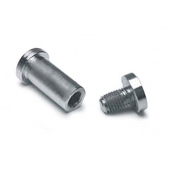 CPT625, Clevis Spring Pins, Clips and Cotters, Clevis Pins, 5/8, Low Profile (Threaded) Style Bright Chrome Plated  