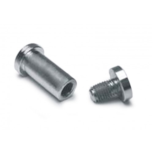 CPT500, Clevis Spring Pins, Clips and Cotters, Clevis Pins, 1/2, Low Profile (Threaded) Style Bright Chrome Plated  