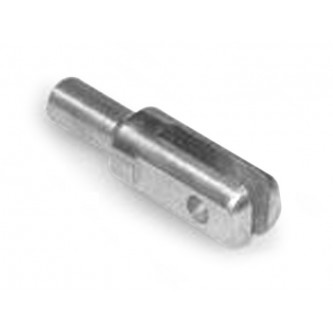 PWF-3-322-156, Clevis and Yoke Ends, Male, 0.3215 Stem Diameter, 0.1875 Pin Holes Chrome Moly Weld-In Style 