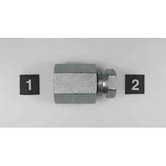 1405-08-12, Hydraulic Adapters, Union, Female, Swivel, Pipe (NPTF) - Pipe (NPSM), 1/2-14, 3/4-14   