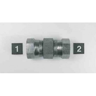 1406-04-04, Hydraulic Adapters, Union, Female, Swivel x 2, Pipe (NPSM), 1/4-18, 11/16   