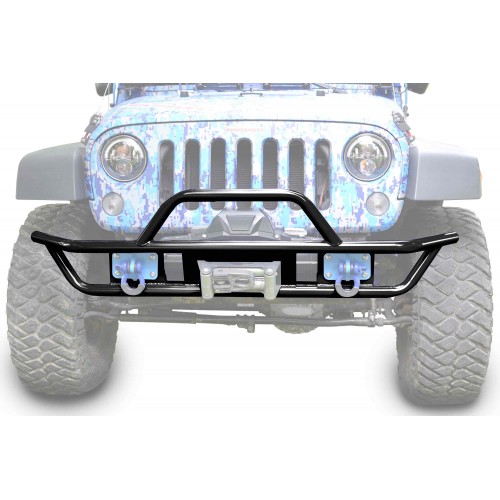 Jeep Wrangler JK 2007-2018, Front Tube Bumper, Black.  Made in the USA.