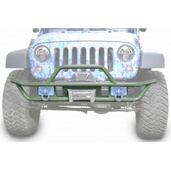 Jeep Wrangler JK 2007-2018, Front Tube Bumper, Locas Green.  Made in the USA.