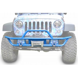 Jeep Wrangler JK 2007-2018, Front Tube Bumper, Playboy Blue.  Made in the USA.