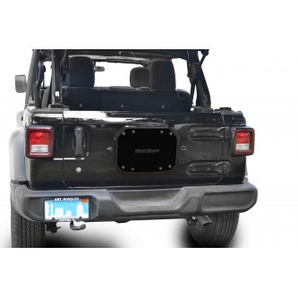 Tailgate Spare Tire Delete Plate Jeep Wrangler JL 2018 Steinjager  18 Colors![Black]