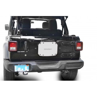 Tailgate Spare Tire Delete Plate for Jeep Wrangler JL 2018 Steinjager 18 Colors![Cloud White]