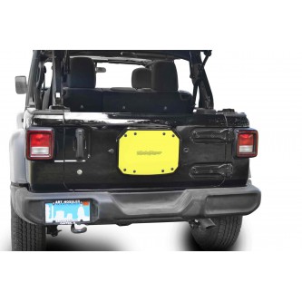 Jeep JL, 2018 - Present, Spare Tire Carrier Delete Plate, Lemon Peel. Made in the USA.