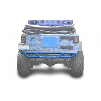 Jeep Wrangler JK, 2007-2018.  Rear Tube Bumper, Playboy Blue.  Made in the USA.