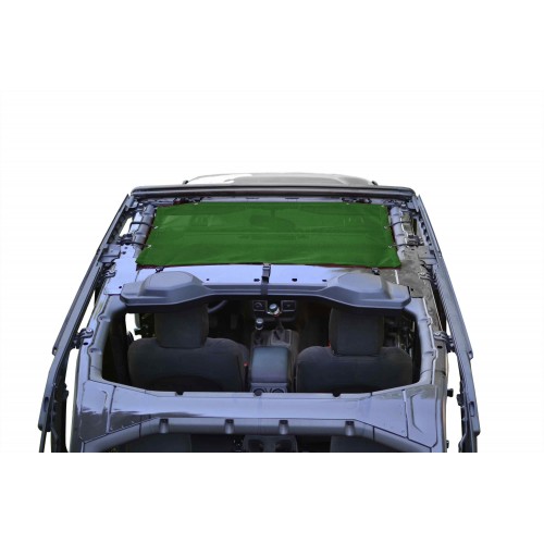 Dark Green Front Seat Solar Screen Teddy Top for Jeep Wrangler JL 2018 Steinjager J0048403