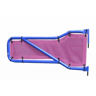 Jeep JL 2018-Present, Tube Door Mesh Cover Kit, Front Doors Only, Mauve. Made in the USA.