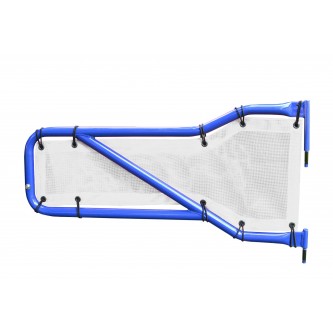 Jeep JT 2019-Present, Tube Door Mesh Cover Kit, Front Doors Only, White. Made in the USA.