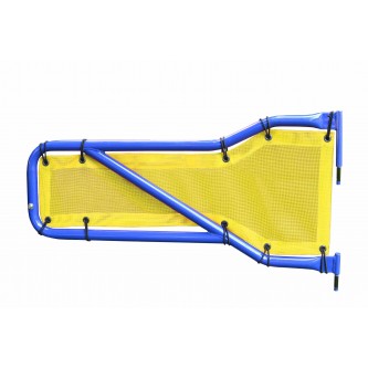 Jeep JT 2019-Present, Tube Door Mesh Cover Kit, Front Doors Only, Yellow. Made in the USA.