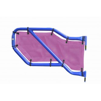 Jeep JL 2018-Present, Tube Door Mesh Cover Kit Rear Doors Only, Mauve. Made in the USA.