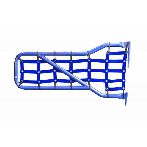 Jeep JT 2019-Present, Tube Door Cargo Net Cover Kit, Front Doors Only, Blue. Made in the USA.