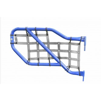 Jeep JT 2019-Present, Tube Door Cargo Net Cover Kit Rear Doors Only, Gray. Made in the USA.
