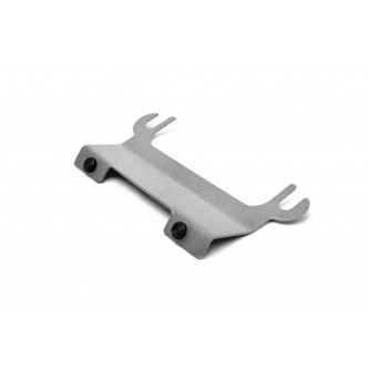 Gray Hammertone License Plate Relocation Hawse Fairlead Bracket for Jeep Wrangler JK 2007-2018