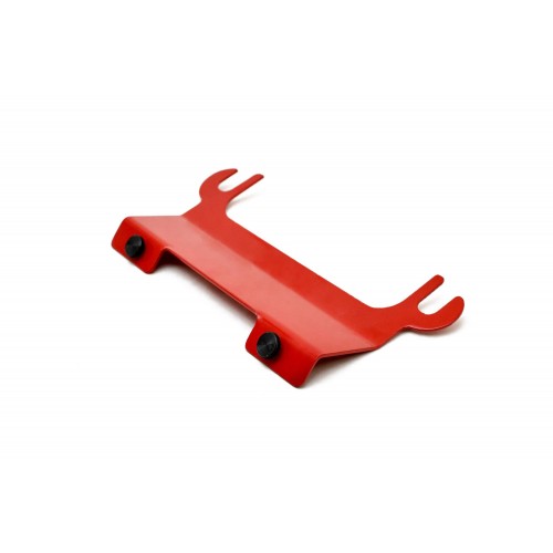 Red Baron License Plate Relocation Hawse Fairlead Bracket for Jeep Wrangler JK 2007-2018 Steinjager 