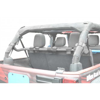 Jeep JK, 2007-2018, Rear Harness Bar Kit. Gray Hammertone.  Four Door Only.  Made in the USA.