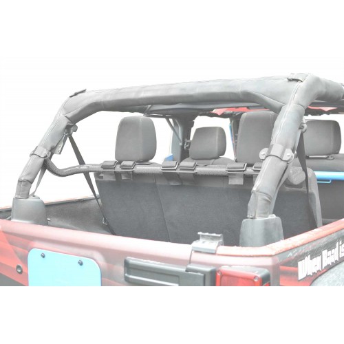 Jeep JK, 2007-2018, Rear Harness Bar Kit. Gray Hammertone.  Four Door Only.  Made in the USA.