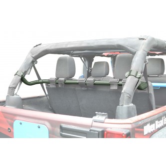 Jeep JK, 2007-2018, Rear Harness Bar Kit. Locas Green.  Four Door Only.  Made in the USA.