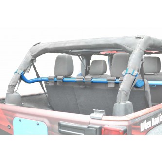 Jeep JK, 2007-2018, Rear Harness Bar Kit. Playboy Blue.  Four Door Only.  Made in the USA.