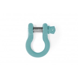 D-ring, shackle, 3/4 inch, complete with screw in pin, Tiffany Blue Powdercoated in the USA, to fit the Jeep Wrangler JL.