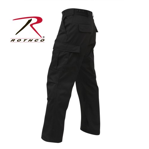 7971-m Rothco Military Fatigue Solid BDU Cargo Pants[Black,M]