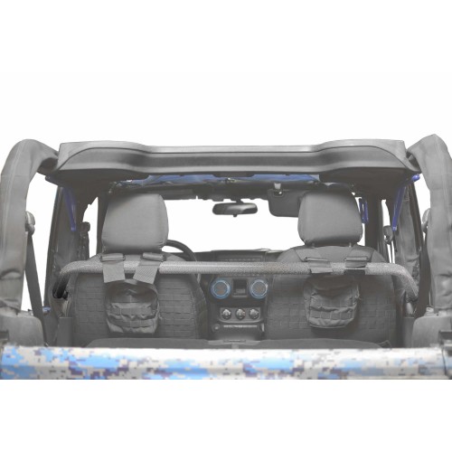 Jeep Wrangler JK, 2007-2018, Front Harness Bar Kit.  Gray Hammertone.  2 Door Only.  Made in the USA.