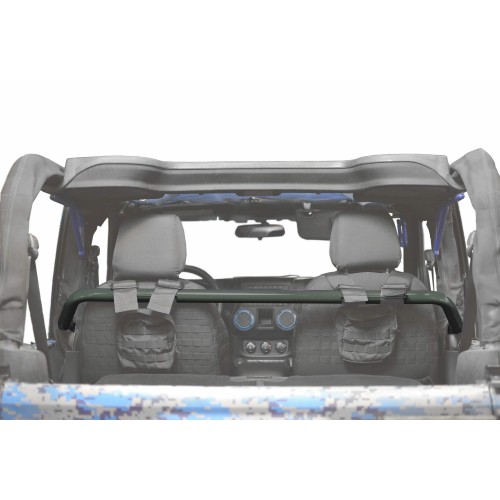 Jeep Wrangler JK, 2007-2018, Front Harness Bar Kit.  Locas Green.  2 Door Only.  Made in the USA.
