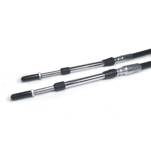 M5-1300-GV-GV-76.2, Cables, Push-Pull, M5 x 0.80, 1300 mm Long, Grooved Style 76.2 mm Travel  
