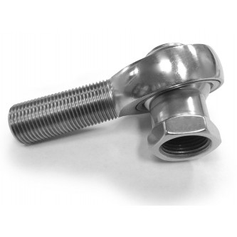 XBSM-8-A, Bearings, Spherical Rod End, Male, 3/4-16 RH, Chrome Moly Housing, PTFE Race 0.751 Bore Integral High Misalignment Insert Note: no wrench flat on trunion