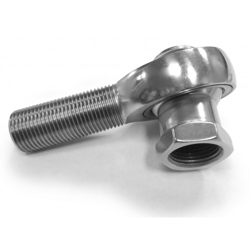 XBSM-8-A, Bearings, Spherical Rod End, Male, 3/4-16 RH, Chrome Moly Housing, PTFE Race 0.751 Bore Integral High Misalignment Insert Note: no wrench flat on trunion