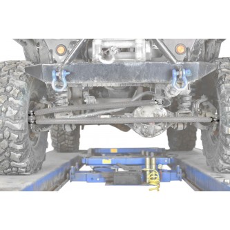 For Jeep TJ 1997-2006, Extended Crossover Steering Kit, Gray Hammertone. Made in the USA