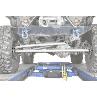 For Jeep TJ 1997-2006, Extended Crossover Steering Kit, Cloud White. Made in the USA