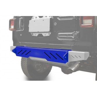 Fits Jeep Wrangler, JL 2018-Present, Rear Bumper with D-Ring Mounts.  Southwest Blue. Made in the USA.