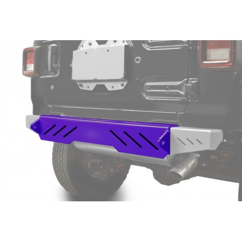 Fits Jeep Wrangler, JL 2018-Present, Rear Bumper with D-Ring Mounts.  Sinbad Purple. Made in the USA.
