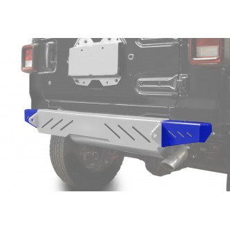 Fits Jeep Wrangler, JL 2018-Present, Rear Bumper End Caps ONLY.  Powder Coated Southwest Blue. Made in the USA.