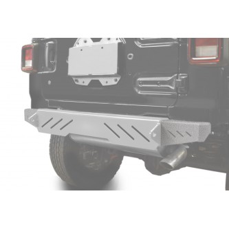 Fits Jeep Wrangler, JL 2018-Present, Rear Bumper End Caps ONLY.  Powder Coated Gray Hammertone. Made in the USA.