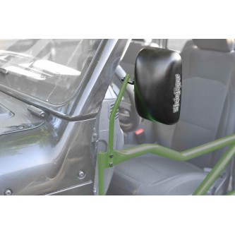 For Jeep JL Wrangler Door Mirror Kit, 2018 to present. Jeep side mirror for Jeep JL Wrangler with tubular doors. Locas Green. Made in the USA.