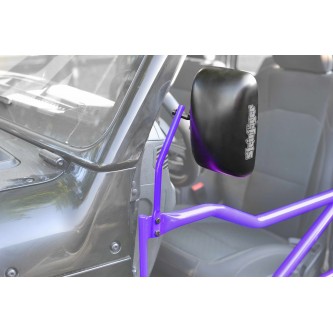 For Jeep JT Gladiator Door Mirror Kit, 2019 to present. Jeep side mirror for Jeep JT Gladiator with tubular doors. Sinbad Purple. Made in the USA.