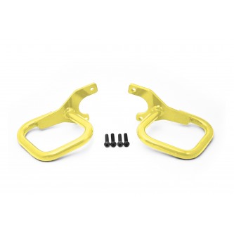 Fits Jeep TJ 1997-2006, Grab Handle Kit, Rigid Wire Form, Lemon Peel. Made in the USA.