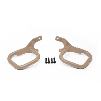 Fits Jeep TJ 1997-2006, Grab Handle Kit, Rigid Wire Form, Military Beige. Made in the USA.
