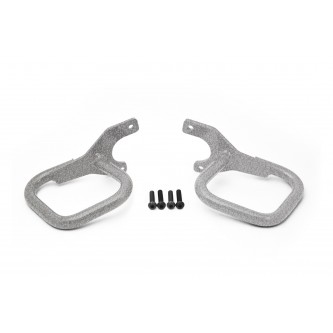Fits Jeep TJ 1997-2006, Grab Handle Kit, Rigid Wire Form, Gray Hammertone. Made in the USA.