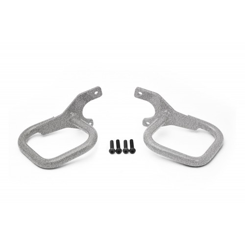 Fits Jeep TJ 1997-2006, Grab Handle Kit, Rigid Wire Form, Gray Hammertone. Made in the USA.